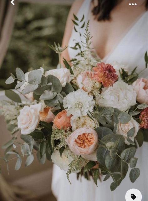 Bouquet For Beach Wedding, Pink And Peach Wedding, Apricot Wedding, Peach Wedding Bouquet, Peach Bouquet, Peach Wedding Flowers, Bridal Bouquet Flowers, Spring Wedding Flowers, Rock My Wedding