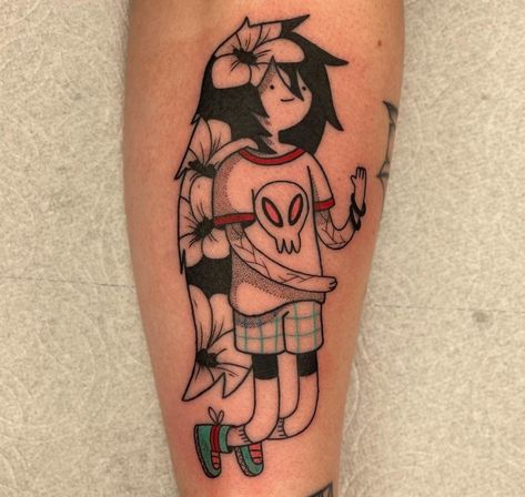 Marceline Tattoo, Portland Tattoo, Adventure Time Tattoo, Marceline And Princess Bubblegum, Marceline The Vampire Queen, Queen Tattoo, Adventure Time Marceline, B Tattoo, Thanks For Coming