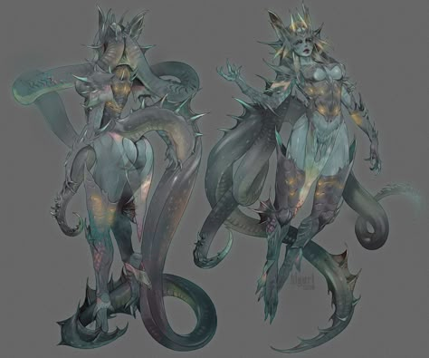 Female Monster, Monster Girl Encyclopedia, Final Fantasy Artwork, Fantasy Creature, Monster Concept Art, Fantasy Races, Fantasy Creatures Art, Monster Girls, Monster Design