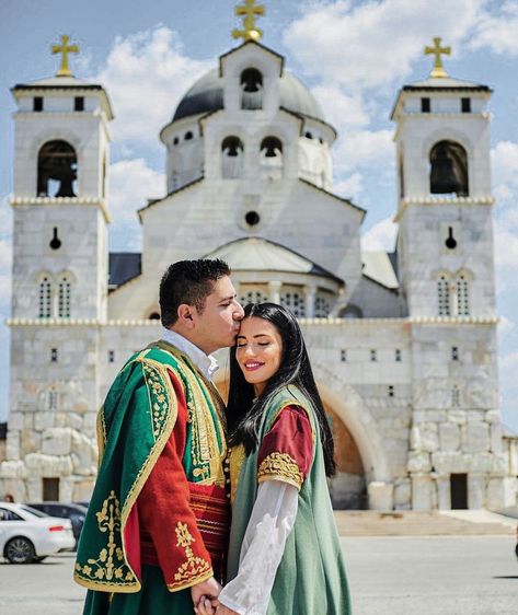 Christian Church in Podgorica, Montenegro Serbian Clothing, Podgorica Montenegro, Serbia And Montenegro, Orthodox Christianity, Christian Church, Folk Costume, World Cultures, Eastern Europe, Serbia