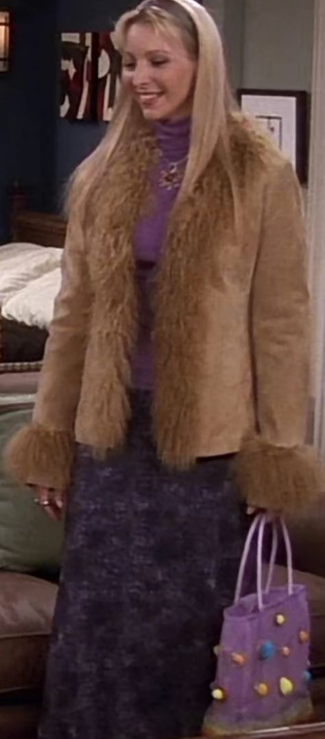 Pheobe Buffay Winter Outfit, Phoebe Buffay Outfit Inspiration, Phebeo Buffay Style, Phoebe Buffay Fashion, Phebeo Buffay Outfits, Edgy Grandma, Infinity Song, Friends Fits, Phoebe Buffay Outfits