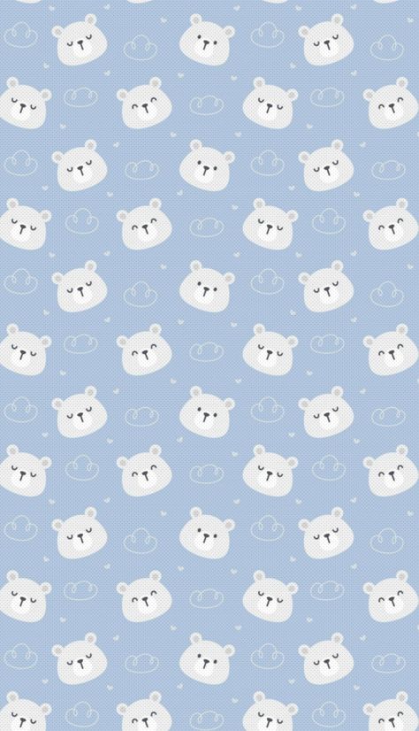 Scrapbook Paper Designs, Cute Images For Wallpaper, Grid Wallpaper, Baby Illustration, Blue Bear, Pretty Phone Wallpaper, Cute Animal Clipart, Flower Iphone Wallpaper, Collage Background