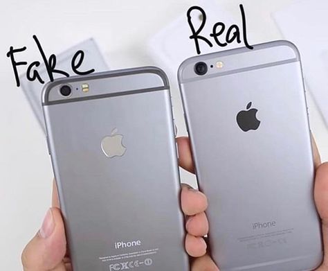 Fake Iphone, Fake Vs Real, Fake Makeup, Apple Picture, Android Codes, Iphone 3gs, Spot The Difference, Ios Phone, Real Jewelry