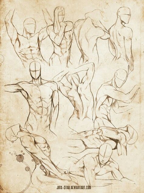 Male Body Drawing, Body Study, Human Anatomy Drawing, Body Sketches, Human Anatomy Art, Anatomy Sketches, Different Poses, Drawing Faces, Body Reference Drawing