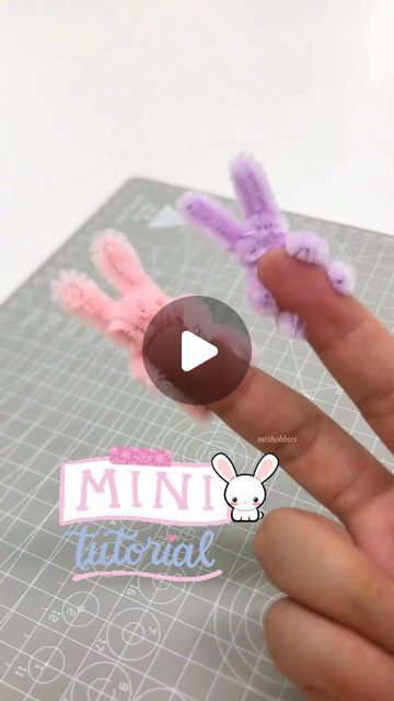 mei𔓘 on Instagram: "tiny rabbit ִֶָ𓂃 ࣪˖ ִֶָ🐇་༘࿐

.
.
.

Save this reel, jangan lupa tag BESTie kamu ya🌼.
.
.
.
.
#diy #craft #kawatbulu #rabbit #kelinci 
#kawatbulumercy #pipecleaner #explore" What To Make Out Of Pipe Cleaners, Bunny Pipe Cleaner, Pipecleaner Ideas, Pipe Cleaner Ideas, Pipe Cleaner Bunny, Pipe Cleaner Crafts For Kids, Wrap Dresses Diy, Pipe Cleaner Projects, Pipe Cleaner Animals