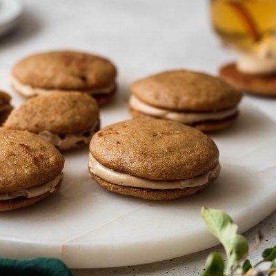 Desserts For Fall, Apple Cider Cookies, Boiled Cider, Spiced Applesauce, Sara Lynn, Homemade Salted Caramel, Salted Caramel Frosting, Whoopie Pie Recipe, Spiced Apple Cider