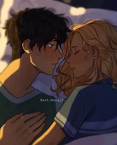 Percabeth Fan Art, Percy Jackson Fanart, Percy Jackson Annabeth Chase, Zio Rick, Percy Jackson Ships, Rick Riordan Series, Percy And Annabeth, Percy Jackson Fan Art, Percy Jackson Characters