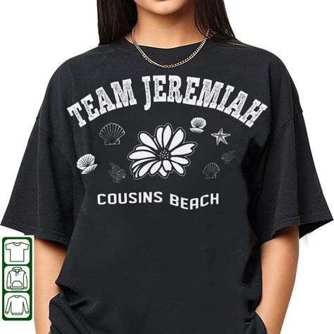 The Summer I Turned Pretty Shirt, Team Jeremiah Shirt, Jeremiah Shirt, Jelly Tsitp, The Summer I Turned Pretty Outfits, Team Jelly, Team Jeremiah, Cousins Beach, Gavin Casalegno