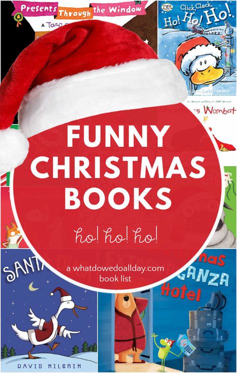 The best, funny Christmas books for kids. Christmas picture books that make family read aloud time extra special. Perfect for gift giving or checking out from the library! Christmas Books For Adults, Christmas Rhyming, Books For Christmas, Christmas Read Aloud, Christmas Picture Books, Family Read Alouds, Funny Books, Funny Christmas Pictures, Christmas Books For Kids