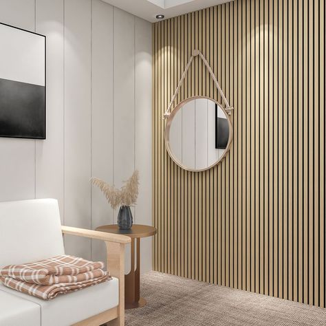 Stunningly textural, our LEDGER collection features a narrow slatted pattern with varying color and detail. This modern collection brings one-of-a-kind character to any room creating a high-end transitional look. Acoustic Slat Wall, Interior Wall Panels, Acoustic Wall Panel, White Oak Veneer, Mdf Wall Panels, Acoustic Design, Acoustic Wall Panels, Acoustic Wall, Sound Absorbing