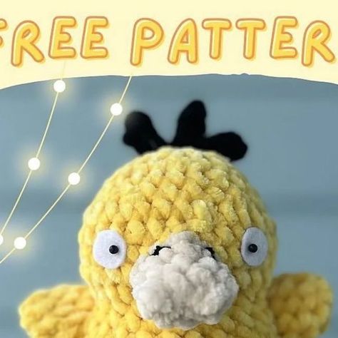 Free crochet amigurumi pattern on Instagram: "Free Crochet pattern PSYDUCK-BABY Pattern designed by • @just_yarny. #Amigurumi
#AmigurumiLove
#AmigurumiPatterns
#CrochetAmigurumi
#AmigurumiAddict
#AmigurumiDoll
#CrochetLover
#CrochetAddict
#CrochetInspiration
#HandmadeAmigurumi
#CrochetToys
#AmigurumiToys
#AmigurumiDesigner
#CuteAmigurumi
#AmigurumiArt
#CrochetCreatures
#AmigurumiAnimals
#KawaiiAmigurumi
#CrochetCommunity
#AmigurumiFun" Pokemon Crochet Pattern, Free Crochet Amigurumi, Instagram Pattern, Help Me Grow, Crochet Lovers, Like Comment Share, Bulky Yarn, Amigurumi Free, Amigurumi Toys