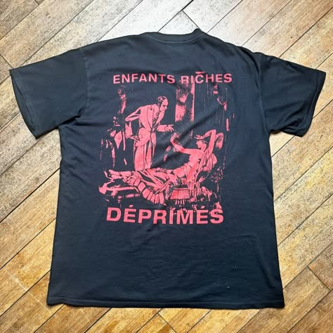 Enfants Riches Deprimes shirts Enfants Riches Deprimes T Shirt, Spicy Jam, Archive Fashion, August 1, Fonts Design, Inspiration Board, Clothing Ideas, Stuff I Want, Fit Inspo