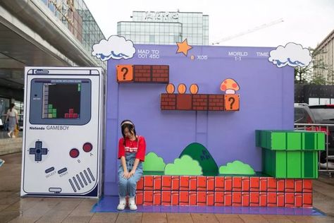 Photo Booth Design Backdrop Ideas, Vr Installation, Experiential Marketing Events, Game Booth, Event Booth, Photo Zone, Exhibition Booth Design, Exhibition Booth, Display Design