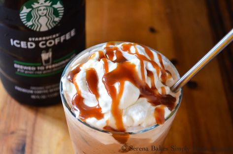 Snickers Starbucks Iced Coffee Brewed To Personalize | Serena Bakes Simply From Scratch Snickers Iced Coffee, Cinnamon Dolce Latte Recipe, Iced Caramel Macchiato Recipe, Easy Coffee Drinks, Macchiato Recipe, Dunkin Donuts Iced Coffee, Vanilla Iced Coffee, Cinnamon Dolce Latte, Coffee Presentation