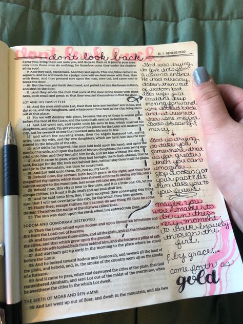 Genesis 19 Bible Journaling, Genesis 12 Bible Journaling, Study Annotations, Genesis 6 Bible Journaling, Genesis Notes, Genesis Bible Journaling Notes, Genesis Journaling, Genesis Bible Journaling, Messy Bible