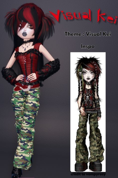 Dti Outfit Visual Kei, Dti Outfits Visual Kei, Visual Kai Dress To Impress, Non Vip Dti Outfits Ideas, Visual Kei Dress To Impress No Vip, Dti Theme Visual Kei, Dress To Impress Theme Visual Kei, Visual Kei Dress To Impress Outfit, Visual Kei Dti Outfit