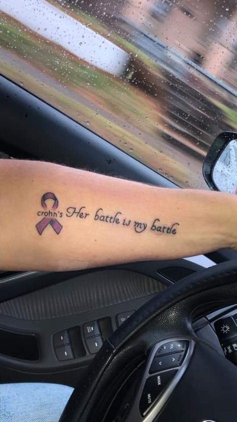 Crohns Awareness Tattoo, Chrons Disease Tattoo, Crohn’s Tattoo, Crohns Tattoo Ideas, Crohns Tattoo, Chrons Disease, Crohns Awareness, Crps Awareness, Awareness Tattoo