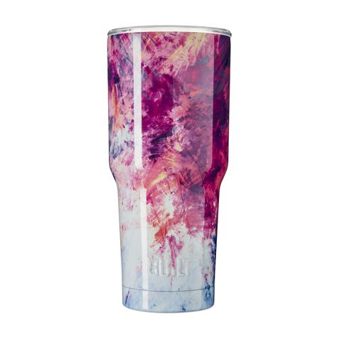 Built 30 Ounce Double Wall Stainless Steel Vacuum Insulated Tumbler, Sunset Sky - Walmart.com Sunset Tumbler, Cup Handles, Sunset Sky, Cup Holders, Cold Beverages, Insulated Tumblers, Tumbler Cups, Slim Design, Stainless Steel Tumbler