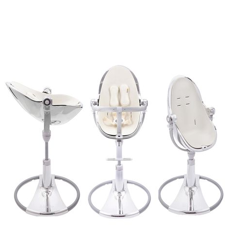 bloom fresco chrome in white high chair Bloom High Chair, Baby Couch, Baby Room Closet, Baby Gril, Baby Life Hacks, Baby High Chair, Baby Necessities, Baby Bassinet, Nursery Baby Room