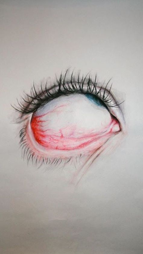 Blood shot Eye art Psy Art, Artist Sketches, Eye Painting, Dark Art Drawings, Wow Art, Creepy Art, Online Painting, Eye Art, Eye Drawing