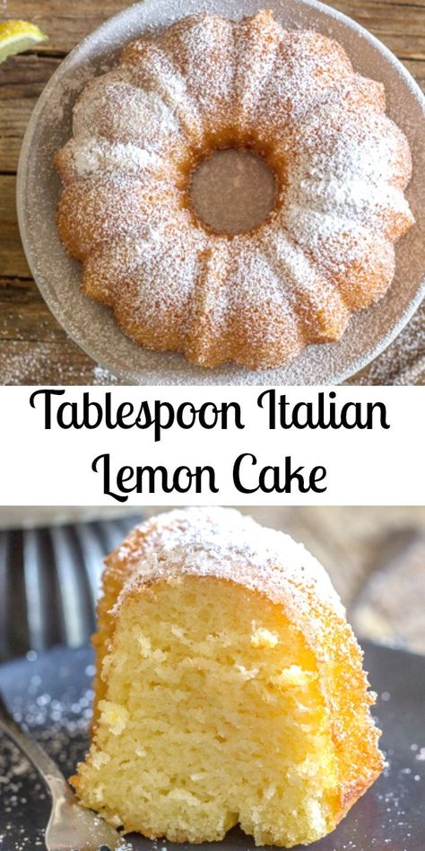 Italian Lemon Cake, Makanan Italia, Coconut Dessert, Lemon Dessert Recipes, Moist Cake, Brownie Desserts, Cake Easy, Dessert Cake Recipes, Easy Italian