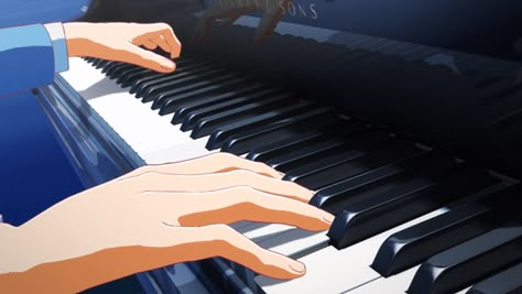 Anime Aesthetic Gif, Gifs Aesthetic, Gifs Anime, The Ancient Magus Bride, Pixel Animation, Playing The Piano, Your Lie In April, Aesthetic Gifs, Playing Piano