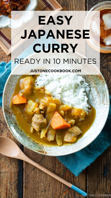 Satisfy your cravings with this quick and easy Japanese curry using tender chicken thigh recipes! This Japanese curry recipe is perfect for weeknight lunch and dinner. Packed with rich flavors from Japanese curry roux recipe, this dish is an authentic favorite among Asian dishes. Serve with rice for a complete meal that’s both delicious and filling. Perfect for anyone looking for simple Japanese recipes! Easy Japanese Curry, Simple Japanese Recipes, Curry Roux Recipe, Chicken Curry Crockpot, Japanese Curry Recipe, Pork Bowl Recipe, Chicken Curry Rice, Curry Rice Recipes, Japanese Chicken Curry