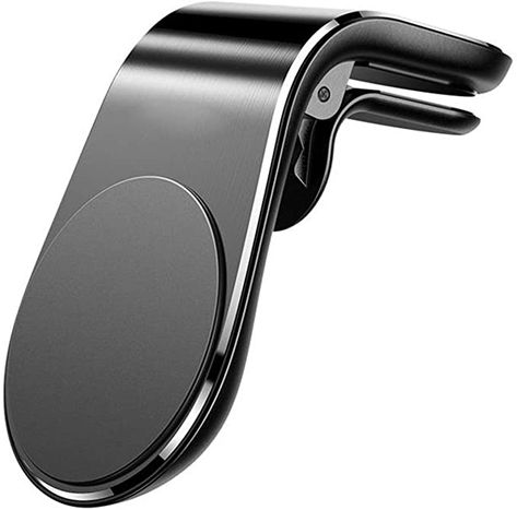 Amazon.com: Car Phone Magnetic Clip-on L Shape Stand, MamaWin Aluminum Alloy Portable Car Cell Phone Non Adhesive Holder Mount, Metal Mobile Phone Holder for iPhone, Android Phone, 1 Pack, Black Portable Air Pump, Magnetic Phone Holder, Mobile Holder, Car Vent, Flat Tire, Car Holder, Car Mount, Car Phone Holder, Cell Phone Holder