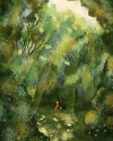 Forest Drawing, Landscape Illustration, Nature Illustration, Illustration Artists, Editorial Illustration, Children's Book Illustration, Cute Illustration, Book Illustration, Pretty Art