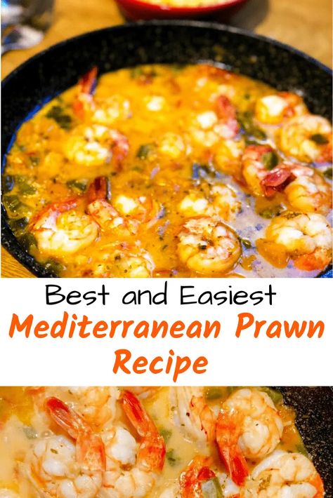 This is a healthy easy and ready in 20 minutes prawn recipe with garlic, onions, peppers and an instant Mediterranean spice to add fresh flavours.Perfect week-day prawn dish for a family-friendly healthy meal #prawnrecipe #mediterraneanfood #mediterraneanspiceblend #easyrecipes #easyindianrecipes #20minutesrecipe Mediterranean Spice Blend, King Prawn Recipes, Easy Prawn Recipes, How To Cook Prawns, Recipe With Garlic, Prawns Recipe, Prawn Dishes, Easy Indian Recipes, Prawn Recipes