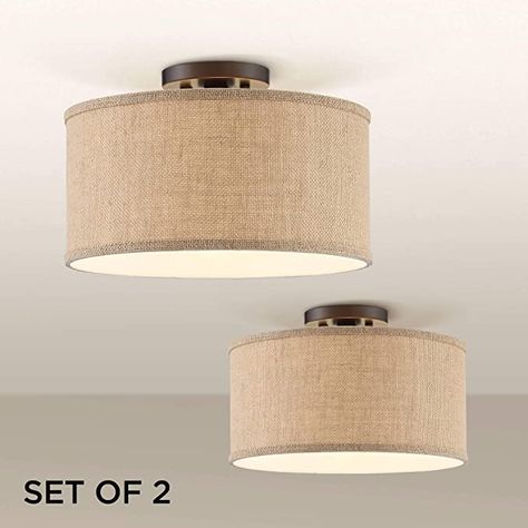 Bronze Bedroom, Vancouver Condo, Guest Bedroom Remodel, Small Bedroom Remodel, Rustic Modern Farmhouse, Flushmount Ceiling Lights, Burlap Fabric, Modern Ceiling, Remodel Bedroom