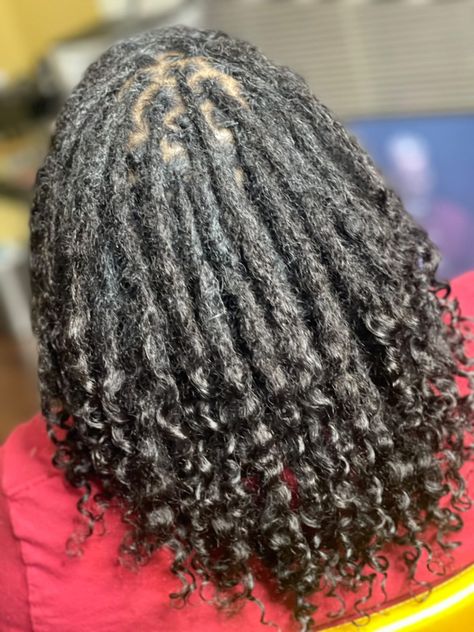 Short Loc Extensions Permanent, Boho Locs Extensions, Permanent Goddess Locs, Lox Extensions With Curly Ends, Instant Locs With Extensions Curly Ends, Loc Extensions Curly Ends, Insta Locs Extensions, Curly Loc Extensions Permanent, Goddess Loc Extensions Permanent