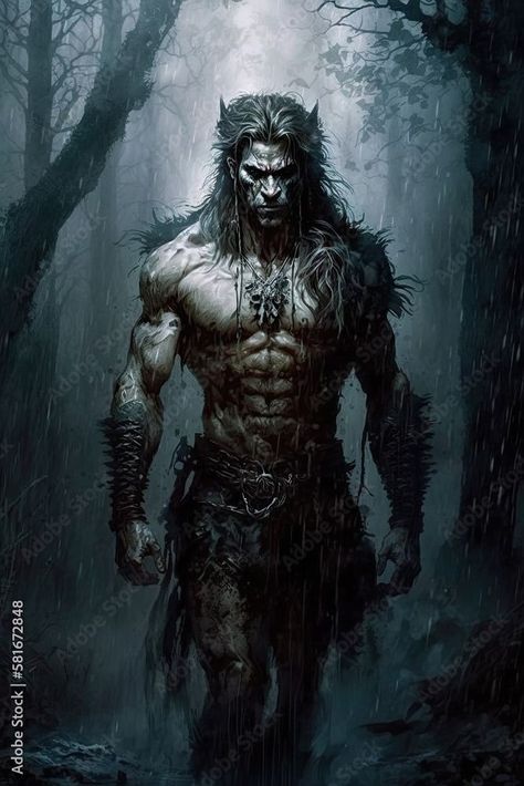 To moon Increasing The force's Aweking In The Night The Animals Souls Clan Lycans Lycan Female Werewolves, Underworld Lycans, Underworld Werewolf, Werewolf Man, Werewolf Card Game, Dark Foggy Forest, Werewolf Card, Animal Skull Drawing, Ranger Dnd