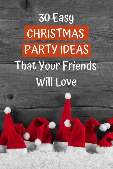 Easy Christmas Party Ideas, Ladies Christmas Party, Easy Christmas Party, Girls Christmas Party, Adult Christmas Party, Christmas Party Ideas, Work Christmas Party, Holiday Party Themes, Christmas Party Themes