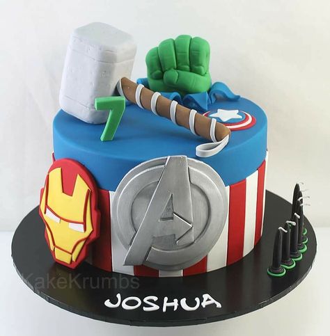 Birthday Cake Marvel Avengers, Birthday Cake Marvel, Birthday Marvel, Avengers Theme, Marvel Cake, Cakes Inspiration, Avengers Birthday, Theme Cake, Party Foods