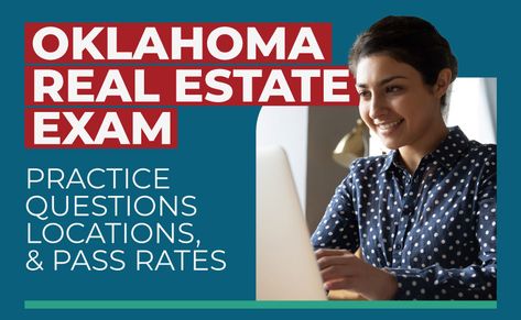 This post provides all the information needed to understand the Oklahoma Real Estate Salesperson Exam better. This article contains essential study materials and our most frequently asked questions, including: How To Schedule Your Exam Where Do You Take the Oklahoma Real Estate Exam? How Much Does It Cost to Take the Oklahoma Real Estate Exam? Where Do You Take the Oklahoma Real Estate Exam? What Is on the Oklahoma Real Estate Exam? How Hard Is the Oklahoma Real Estate Exam? Oklahoma Real Estate Real Estate Exam, How To Pass Exams, Typing Skills, Real Estate Salesperson, Exam Day, Real Estate License, Form Of Government, Exam Prep, Math Review