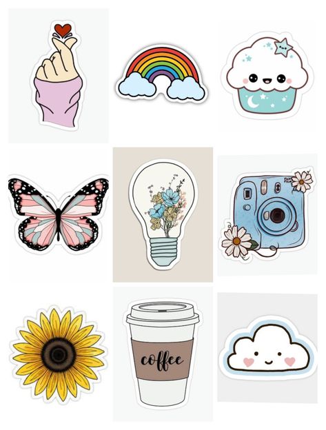 Animal Stickers Printable, Butterfly Stickers Printable, Birthday Stickers Printable, Sticker Art Ideas, Coffee Stickers Printable, Anime Stickers Printable, Kpop Stickers Printable, Vintage Aesthetic Stickers Printables, Vintage Paper Printable