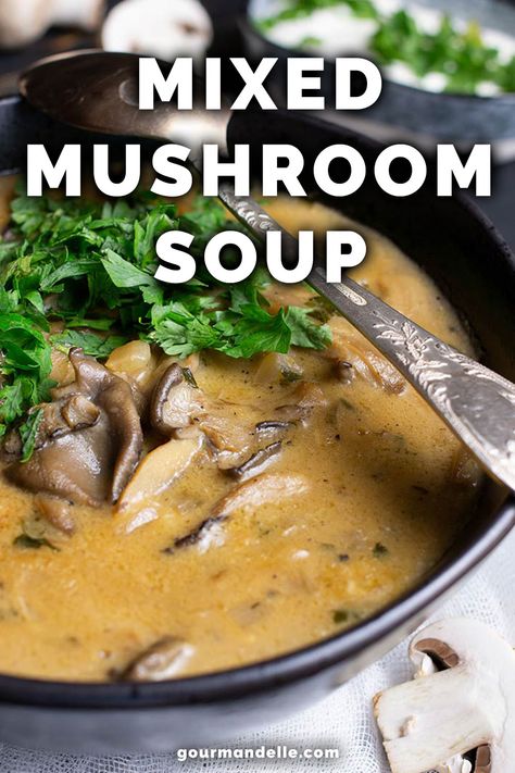 Mushrooms Soup, Oyster Mushroom Recipe, Mushroom Soup Recipes, Chilli Recipes, Oyster Mushrooms, Bakery Ideas, Healthy Groceries, Savory Soups, Glutenfree Dairyfree