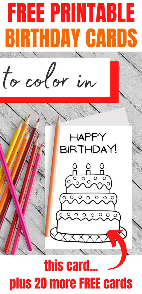 free printable birthday cards to color Diy Birthday Cards For Dad, Happy Birthday Free Printable, Coloring Birthday Cards, Grandpa Birthday Card, Birthday Card Template Free, Free Happy Birthday Cards, Printable Birthday Cards, Free Printable Birthday Cards, Birthday Cards To Print