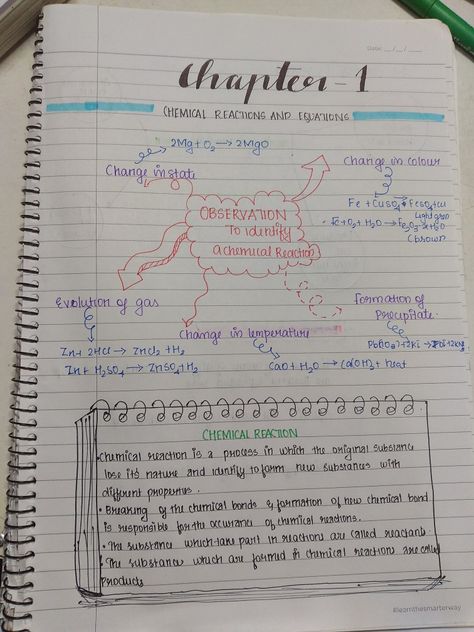 Chemical Reactions Notes Aesthetic, Chemistry Labels Aesthetic, Class Board Decoration, Studying Ideas, Romanticising Studying, Chemistry Aesthetic, Chemistry Practical, Equations Notes, Routine School