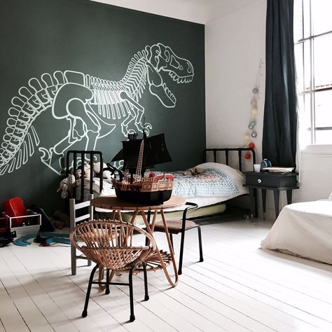 ★ T-REX DINOSAUR KIDS WALL DECALS XXL : 190 x 105 cm (74,8 x 41,4") Choose your color according to our color chart. You can also indicate that you want to reverse the design. All these instructions will be done for free. ⚠ All our wall decals must be applied on perfectly smooth, clean surfaces and satin paints ; matte finishes sticking less well. ★ WHY CHOOSE E-GLUE WALL DECALS for your kids room or nursery ? - all original designs, you cannot find them from any other seller - decals are made wi Kid Room Decor For Boys, Dinosaur Boys Room, Dinosaur Kids Room, Boys Room Wall Decor, Kids Room Wall Murals, Boys Wall Stickers, Dinosaur Wall Decals, Wall Stickers For Kids, Large Wall Decals