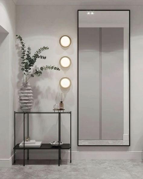 White Room, Large Mirror, Modern Bathroom, The Wall, Mirror, Wall, White, Home Decor, Home Décor