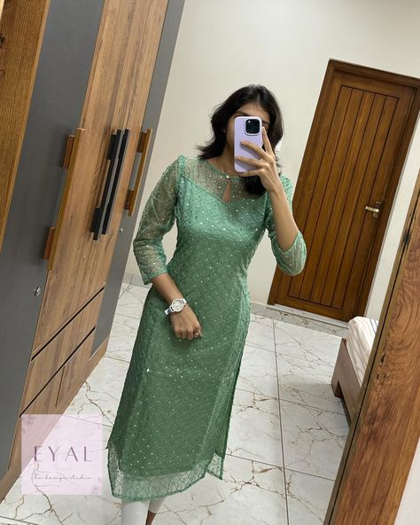 ❌SOLDOUT❌ E-952 Soft organza sequins Kurti in 3/4th sleeves (with lining) Sizes:XS to XL Mild soap handwash and steam ironing is recommended Dm for orders and price Colour may slightly vary due to lighting Model Size -Xs [kurti, festive, maxi, co ord, kurta sets, regular wear, casual wear, office wear, style, marriage] #kurti#casulakurti#dailywearkurti#smallbusiness#officewearkurti#officewearstyle#kurtisofeyal#festivekurtis#kurtidesign#kurtis #kurticollection#kurtifashion#kurtistyle#... Mulmul Straight Kurta For Festivals, Festive Mulmul Kurta For Eid, Georgette Kurtis, Festive Mulmul Kurta With Floral Print, Festive Self-design Mulmul Kurta, Festive Printed Mulmul Kurta, Kurti Collection, Kurta Neck Design, Office Wear