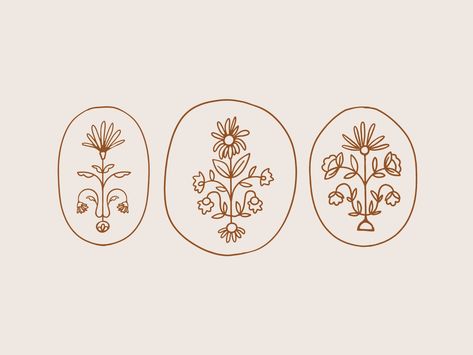 Wildflower Logo Badges by K. Bell on Dribbble Wildflower Logo, Modern Minimalist Logo, Modern Logo Design, Badge Design, Design Concepts, Business Logo Design, Mini Tattoos, Minimalist Logo, Tiny Tattoos