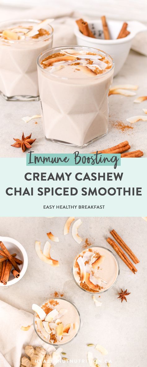 Smoothie Low Carb, Chai Smoothie, Cashew Smoothie, Smoothie For Breakfast, Pumpkin Pie Smoothie, Pumpkin Smoothie, Snack Prep, Raspberry Smoothie, Ginger Recipes