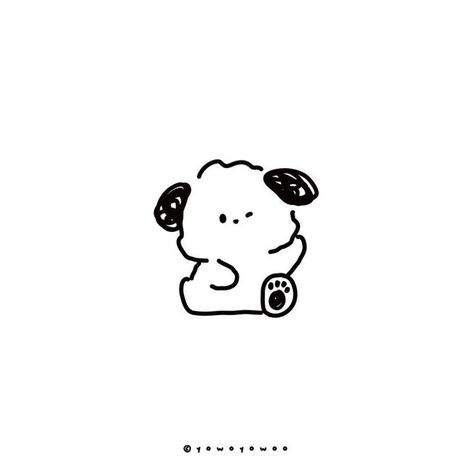 Poodle Drawing, 심플한 그림, Cute Easy Doodles, Animal Doodles, Dog Icon, 강아지 그림, Hello Kitty Iphone Wallpaper, Cute Doodles Drawings, Cute Doodle Art