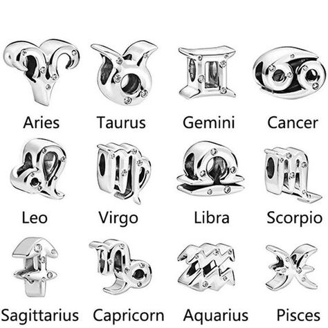 Charms Pandora, Bracelet Pandora, Sagittarius And Capricorn, Taurus And Gemini, Pandora Bracelet Charms, Star Sign, Pandora Bracelets, Pandora Bracelet, Hello Summer