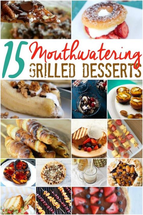 15 Grilled Desserts Perfect for Summer Sewing Origami, Grilled Fruit Kabobs, Desserts For Summer, Architecture Crafts, Bbq Tips, Grilled Bananas, Bbq Desserts, Summer Barbeque, Grilled Desserts