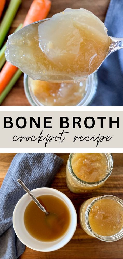 Collagen Bone Broth Recipe, Make Bone Broth, Homemade Bone Broth, Bone Broth Recipe, Broth Recipes, Gut Healing, Healthy Bones, Bone Broth, Group Meals