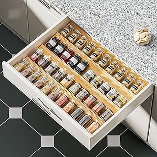 Amazon.com : Spice Racks Cabnit Organization, Spice Organization Pantry, Spice Organization Diy, Spice Rack Tray, Spice Drawer Organizer, Seasoning Organizer, Spice Rack Organization, Spice Organization Drawer, Clutter Free Kitchen